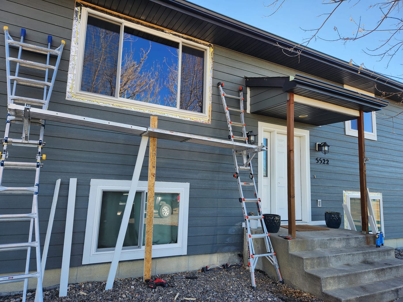 Exterior siding work